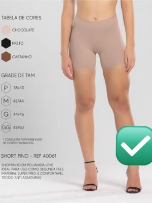 Short Fino Segunda Pele